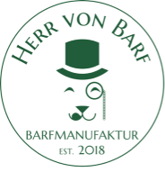 Herr von Barf Logo gruen auf weiss